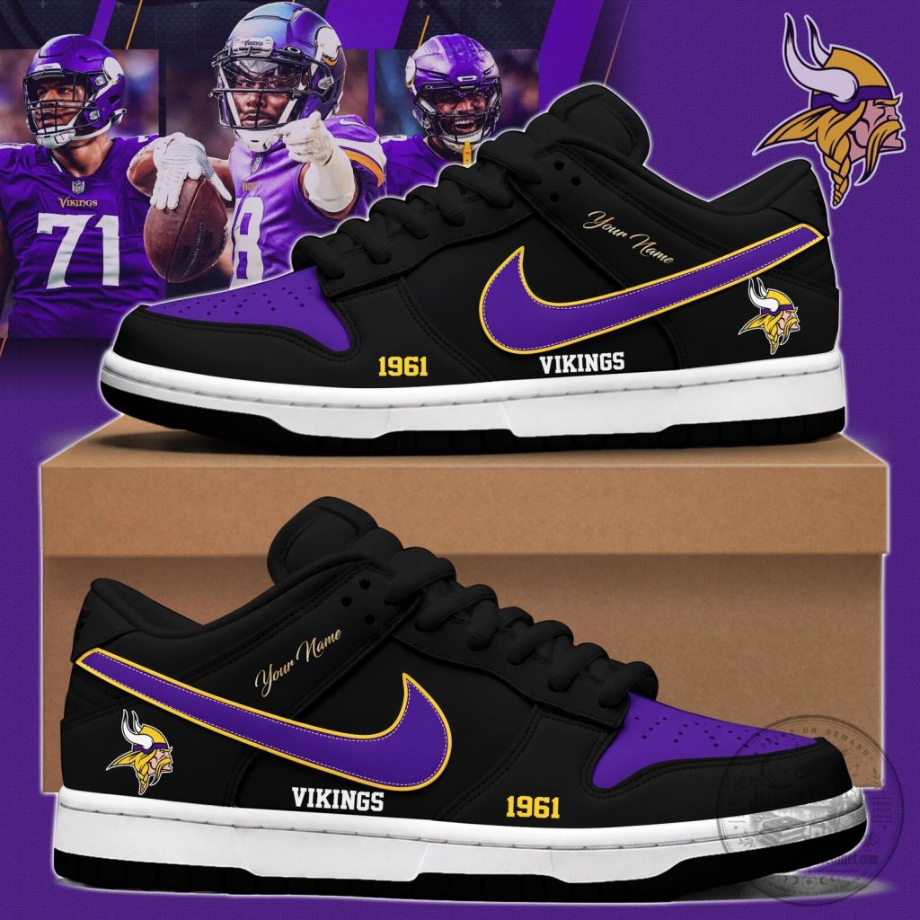 Minnesota Vikings Personalized Faithful Edition Dunk Low Style Shoes Minnesota Vikings Personalized Faithful Edition Dunk Low Style Shoes