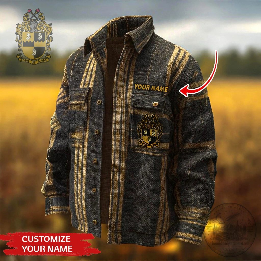 Alpha Phi Alpha Fraternity Personalized Long-Sleeve Button-Up Shirt Alpha Phi Alpha Fraternity Personalized Long-Sleeve Button-Up Shirt