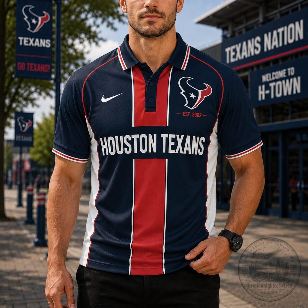 Houston Texans National Football League Team Pride Polo Shirt Houston Texans National Football League Team Pride Polo Shirt