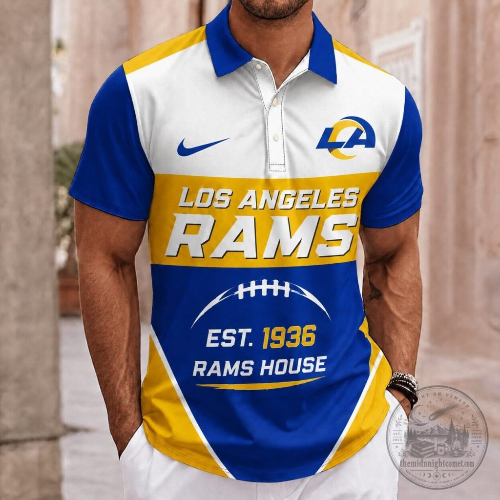 Los Angeles Rams Premium NFL Established Team Pride Polo TD Los Angeles Rams | Premium NFL Established Team Pride Polo TD