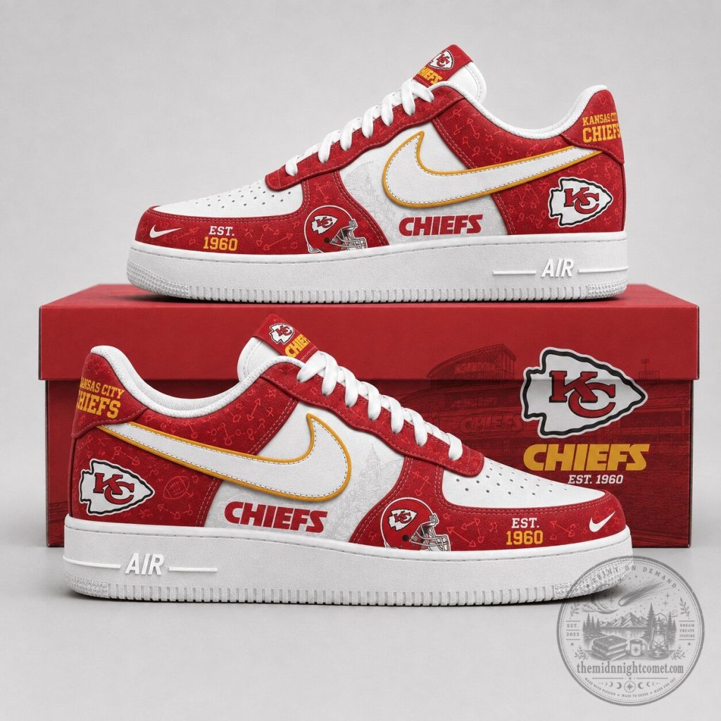 Kansas City Chiefs National Football League Custom Design Sneakers Kansas City Chiefs National Football League Custom Design Sneakers