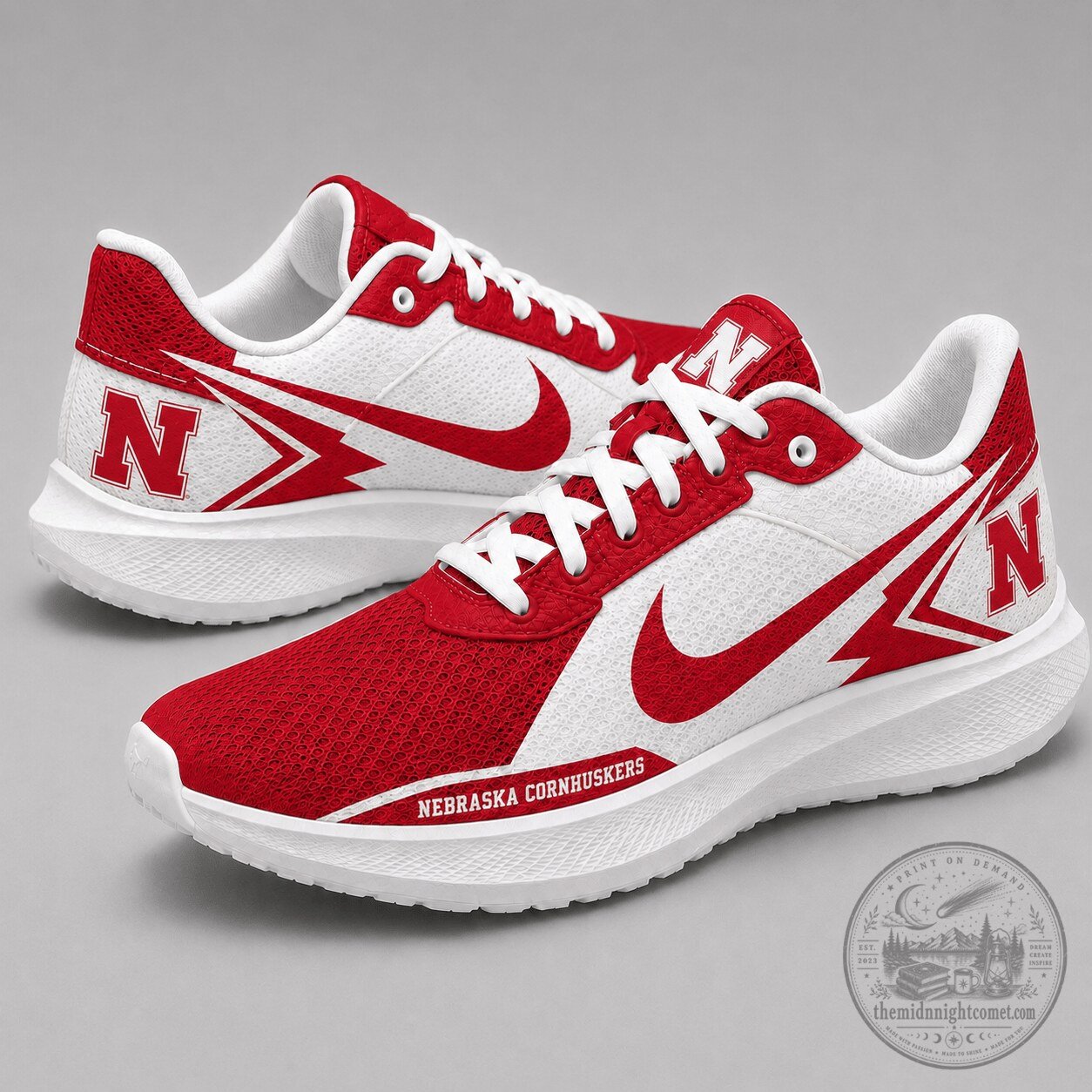 Nebraska Cornhuskers Spirit Sport Running Shoes