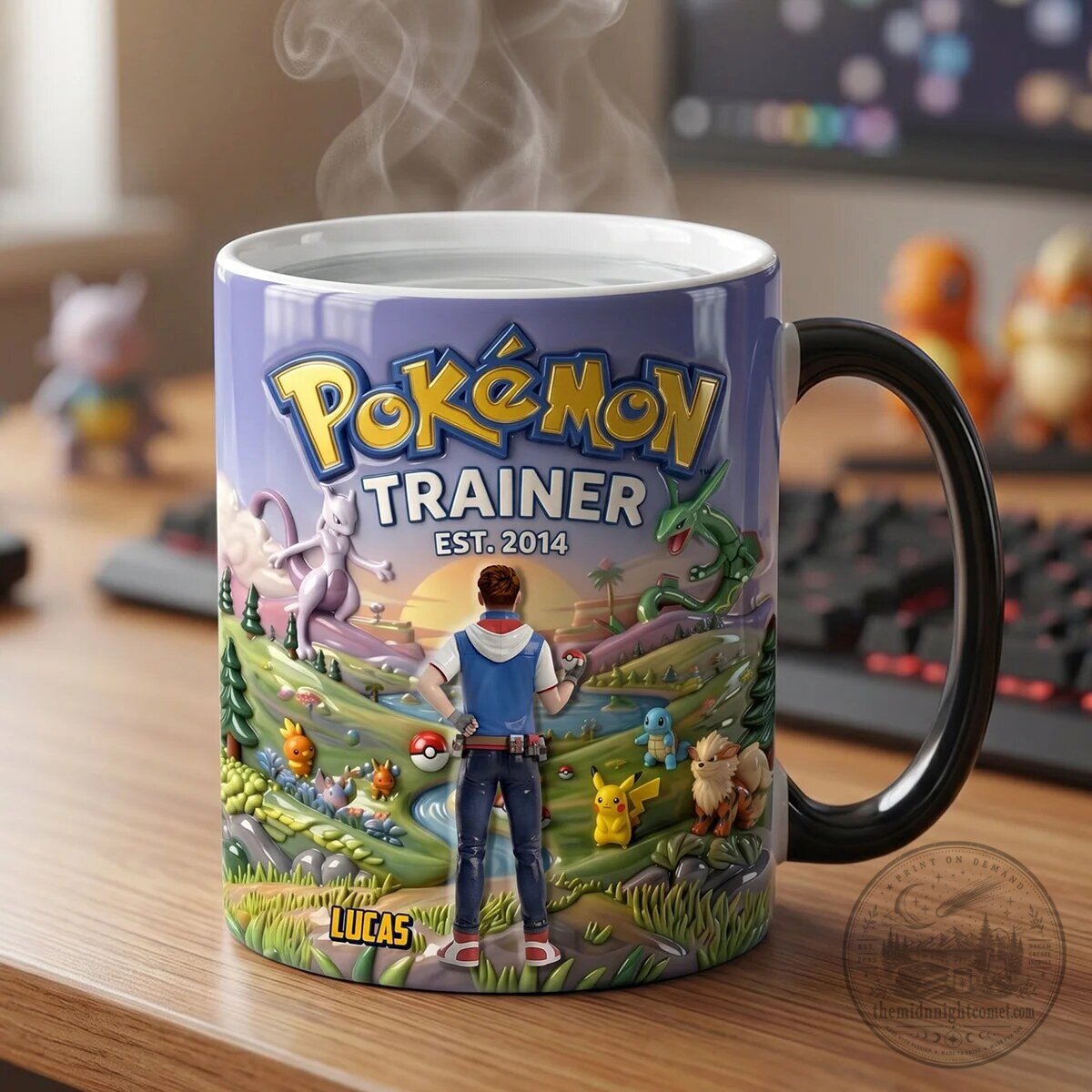Pokemon Trainer Est. 2014 Personalized Magic Coffee Mug