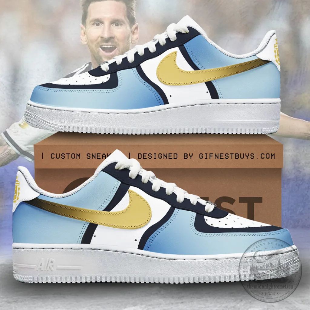 Argentina World Cup 2026 Lionel Messi Football Fan Sneakers 1 Argentina World Cup 2026 Lionel Messi Football Fan Sneakers