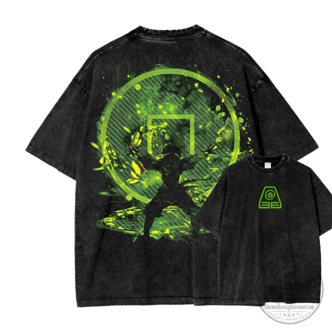 Avatar The Last Airbender Toph Beifong Earthbending Unisex Washed T-Shirt