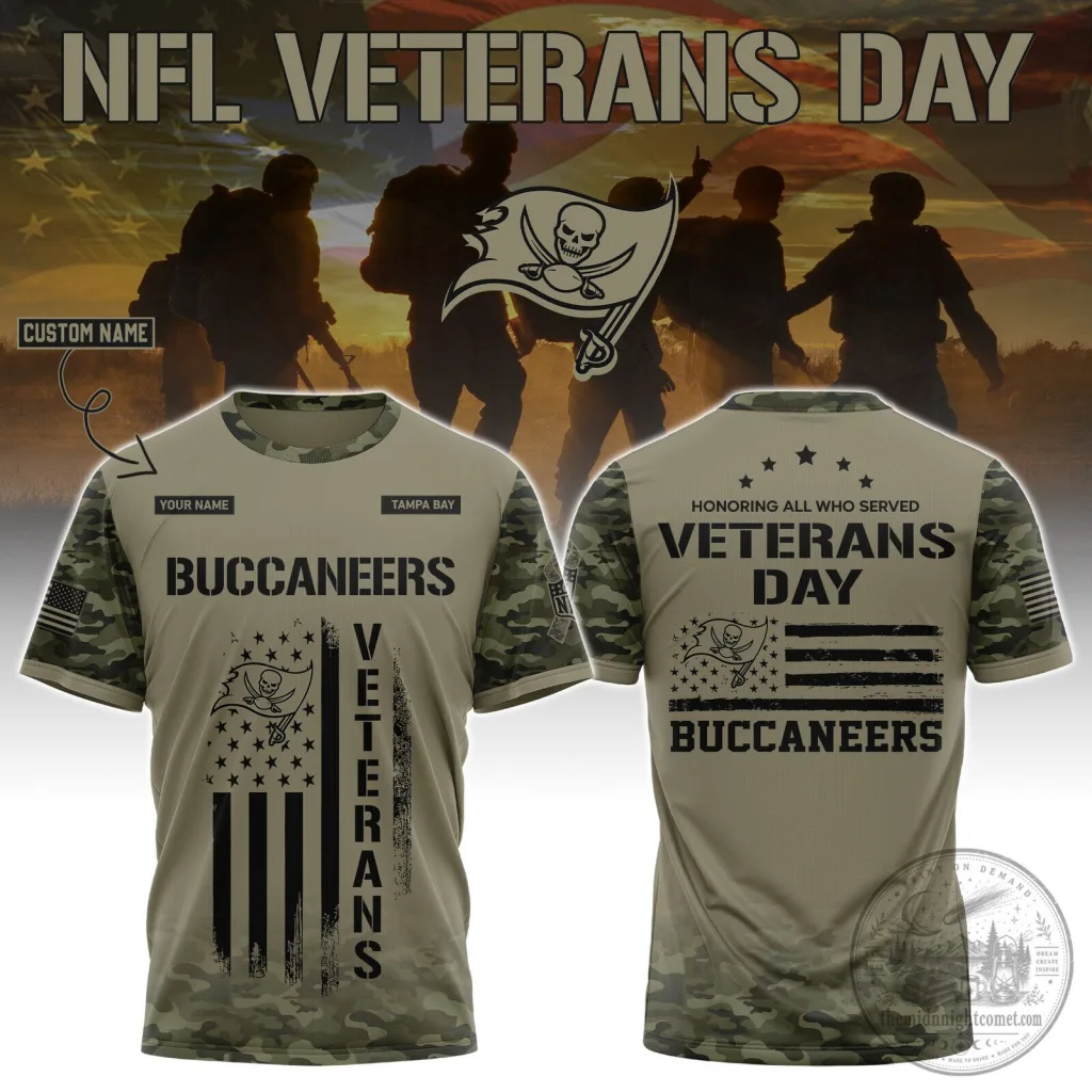 Tampa Bay x Veterans Day Custom Name Camo Tee Tampa Bay x Veterans Day Custom Name Camo Tee