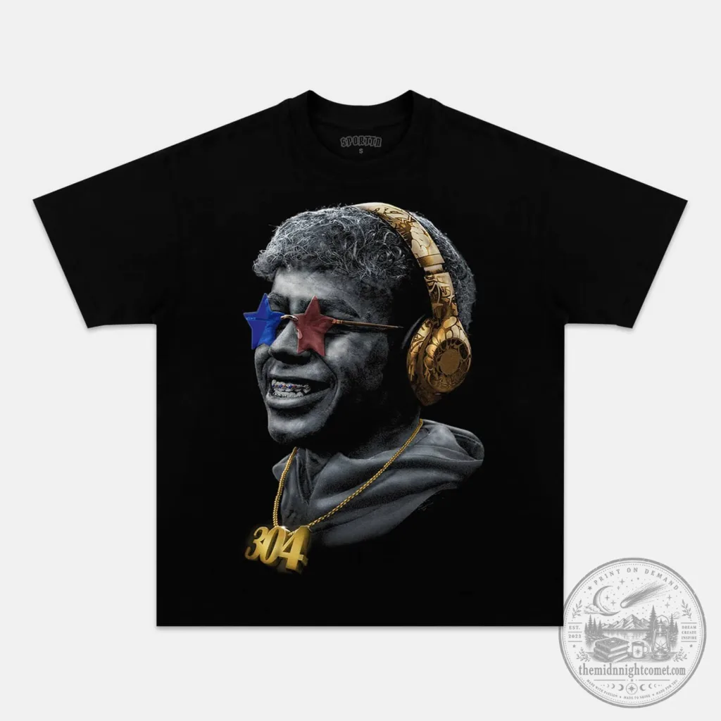 Lamine Yamal Football Player Portrait Graphic T-Shirt Lamine Yamal Football Player Portrait Graphic T-Shirt