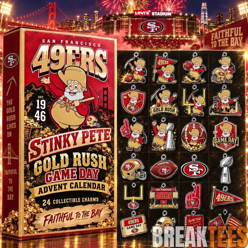 San Francisco 49ers Stinky Pete Gold Rush Game Day Advent Calendar