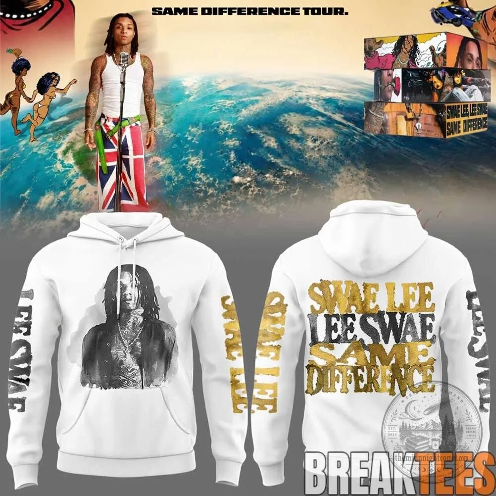 Swae Lee Same Difference Tour White Hoodie