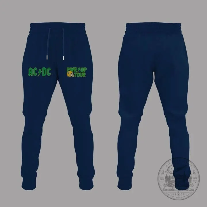 AC/DC Power Up Tour 2026 Notre Dame Football Baseball Jersey 9 AC/DC Power Up Tour 2026 Notre Dame Football Baseball Jersey