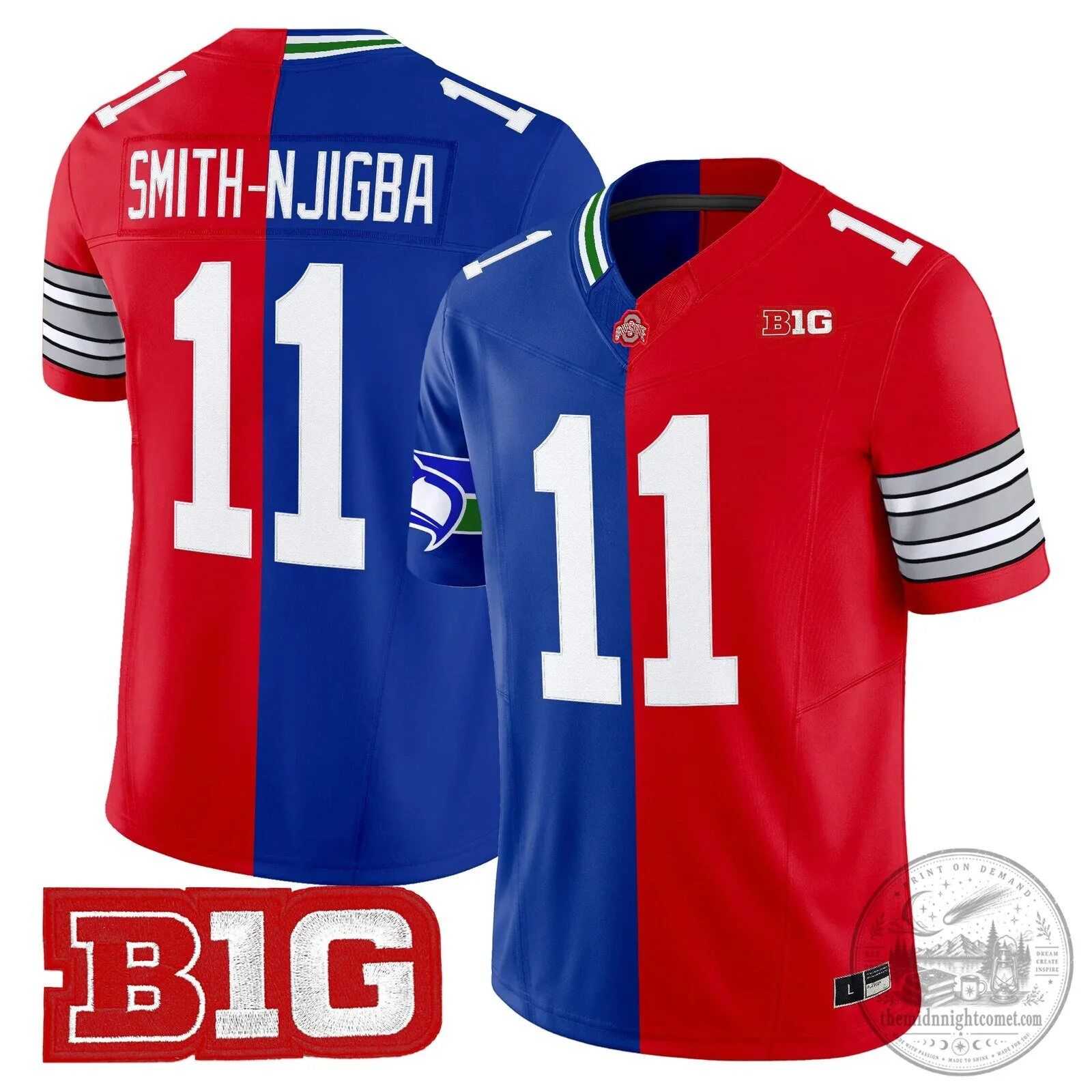 Jaxon Smith-Njigba Split Vapor Limited Football Jersey - All Stitched