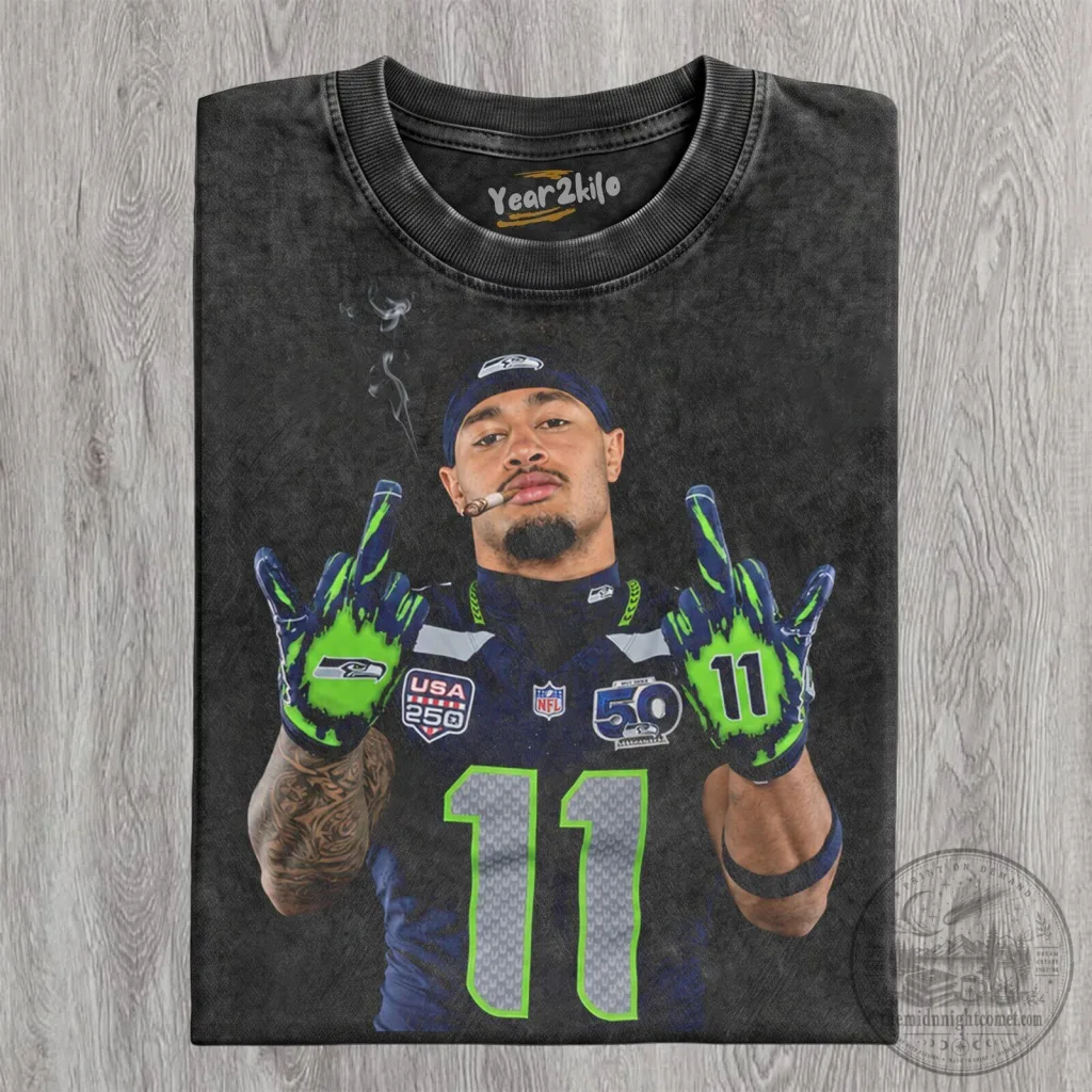Jaxon Smith-Njigba Football Player Graphic T-Shirt Jaxon Smith-Njigba Football Player Graphic T-Shirt