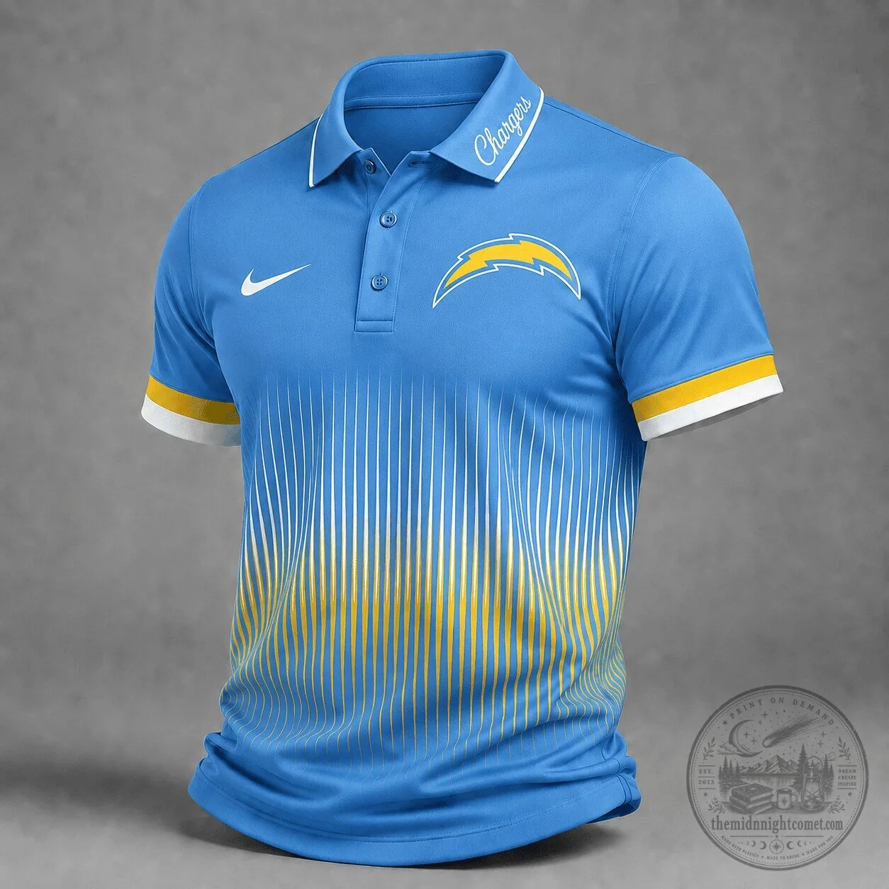 Los Angeles Chargers NFL Football Team Performance Polo Shirt