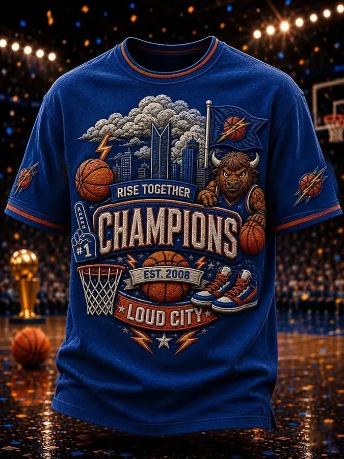 Basketball Fan Shirt Rise Together Champions Loud City Graphic T-Shirt