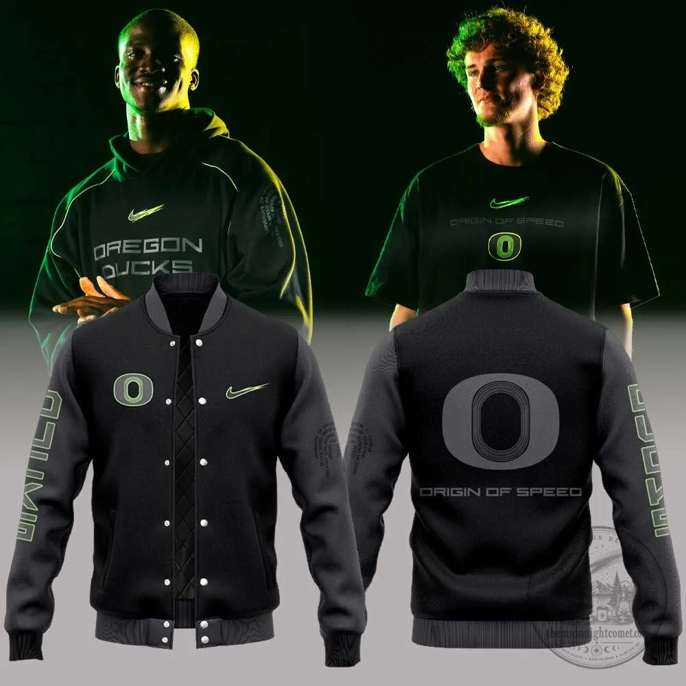 Oregon Ducks Nike Origin of Speed Collection Varsity Jacket