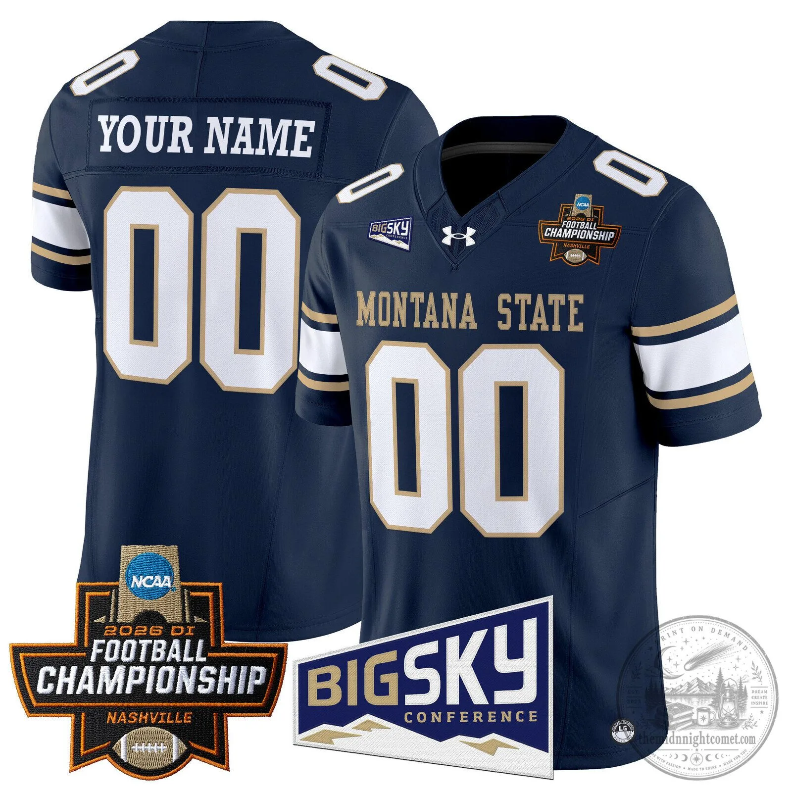 Custom Vapor Limited Jersey for 2026 Montana State Bobcats Football Championship