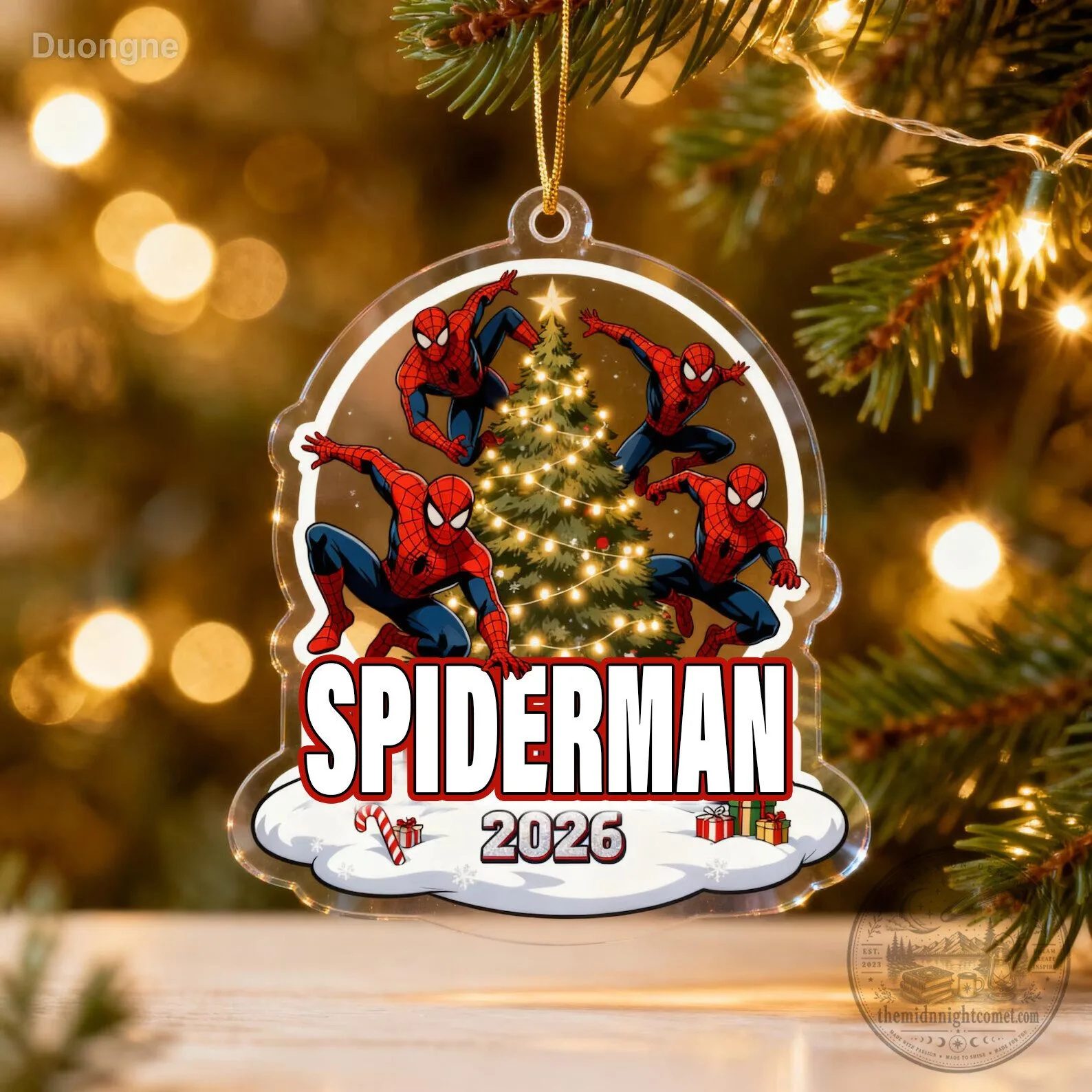 Spider-Man Christmas Tree Holiday Ornament 2026