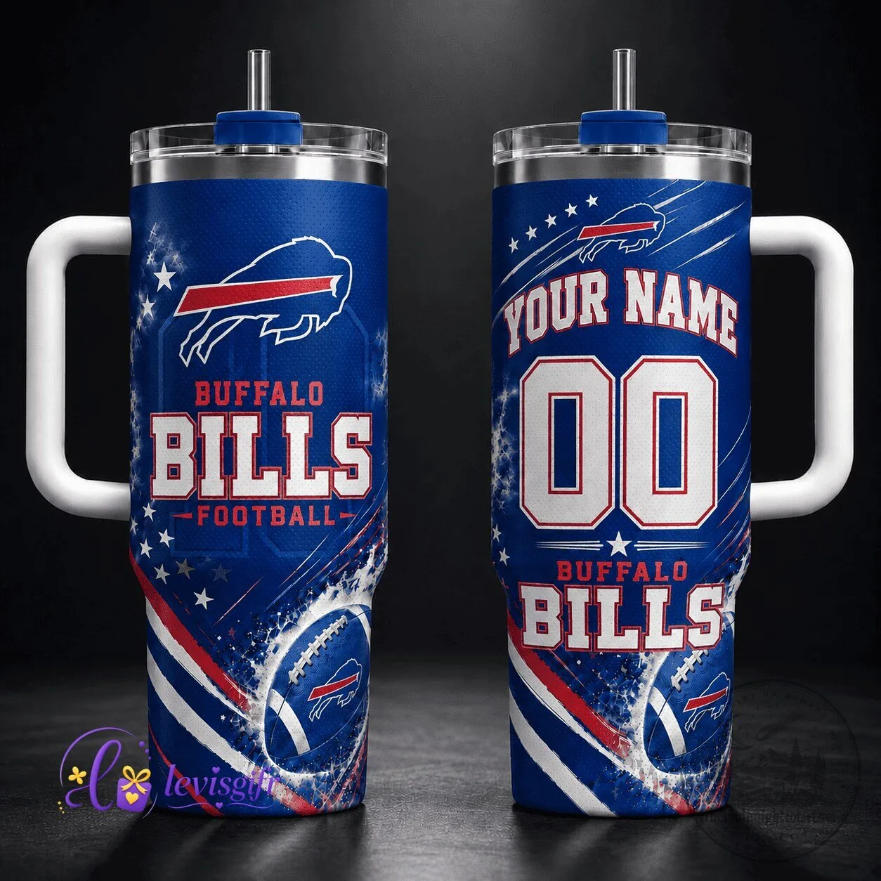 Jacksonville Jaguars Bart Simpson The Simpsons Cartoon Coffee Mug 3 Buffalo Bills Football Team Personalized Stainless Steel Tumbler