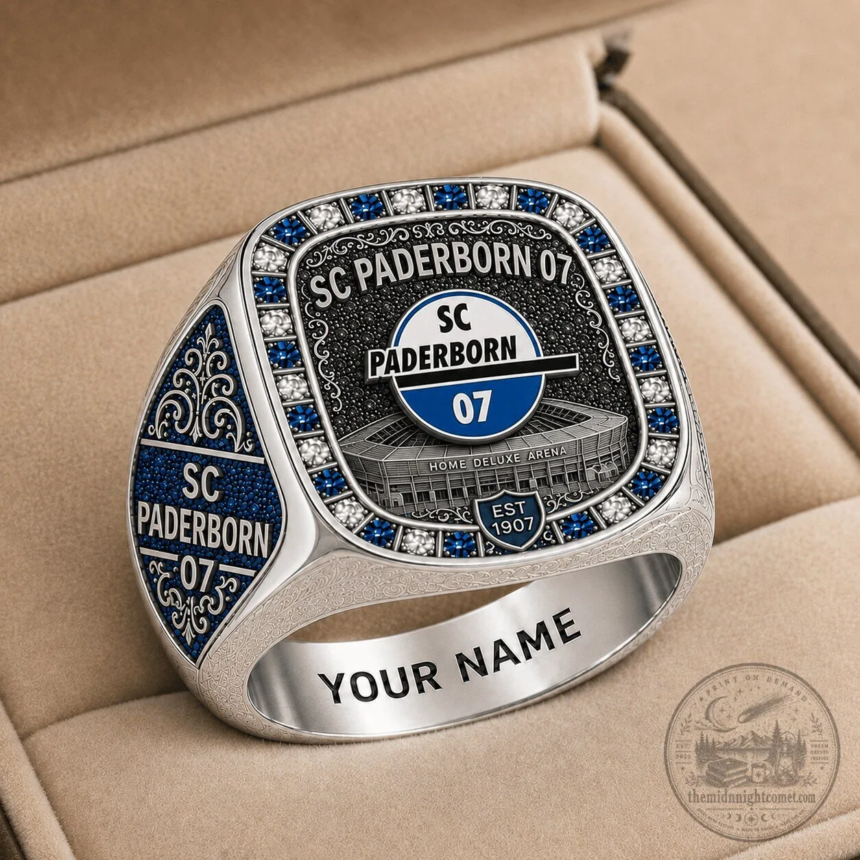 New York Mets Baseball Team Personalized Whiskey Glass 5 SC Paderborn 07 Bundesliga Football Club Commemorative Fan Ring