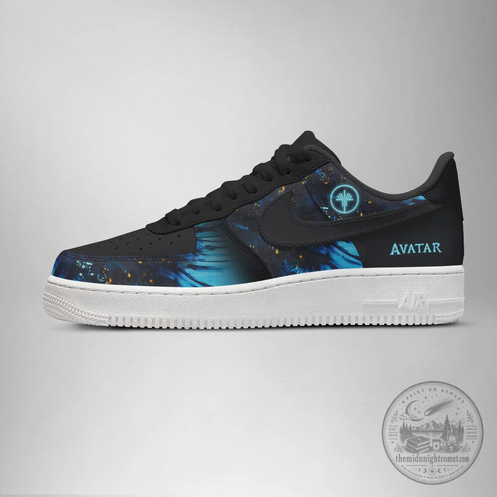 Avatar Omatikaya Clan Custom Printed Black Fashion Sneakers Shoes 4 Avatar Omatikaya Clan Custom Printed Black Fashion Sneakers Shoes