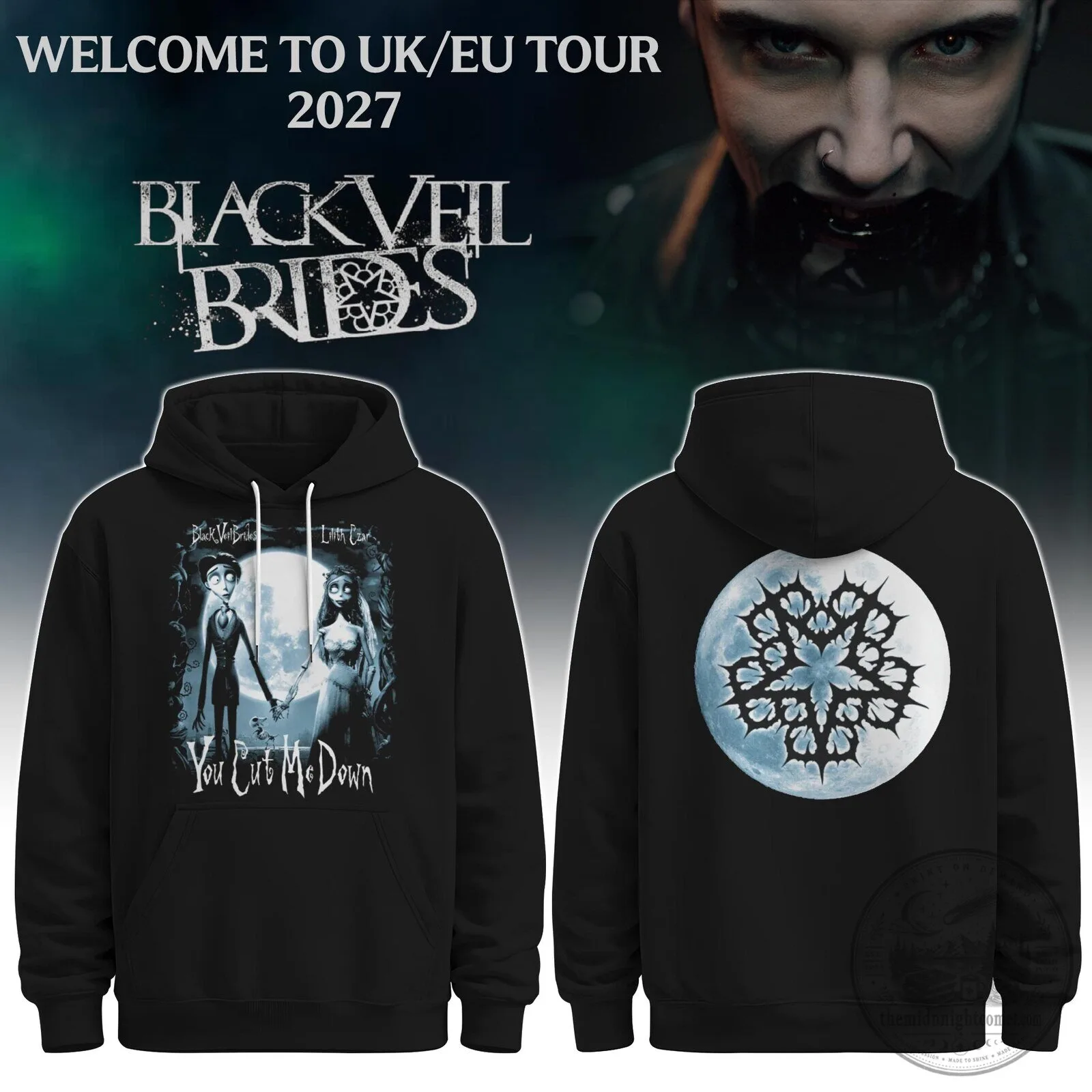Alvin Kamara New Orleans Saints White Stitched Football Jersey 6 Black Veil Brides You Cut Me Down Band Album Artwork Hoodie