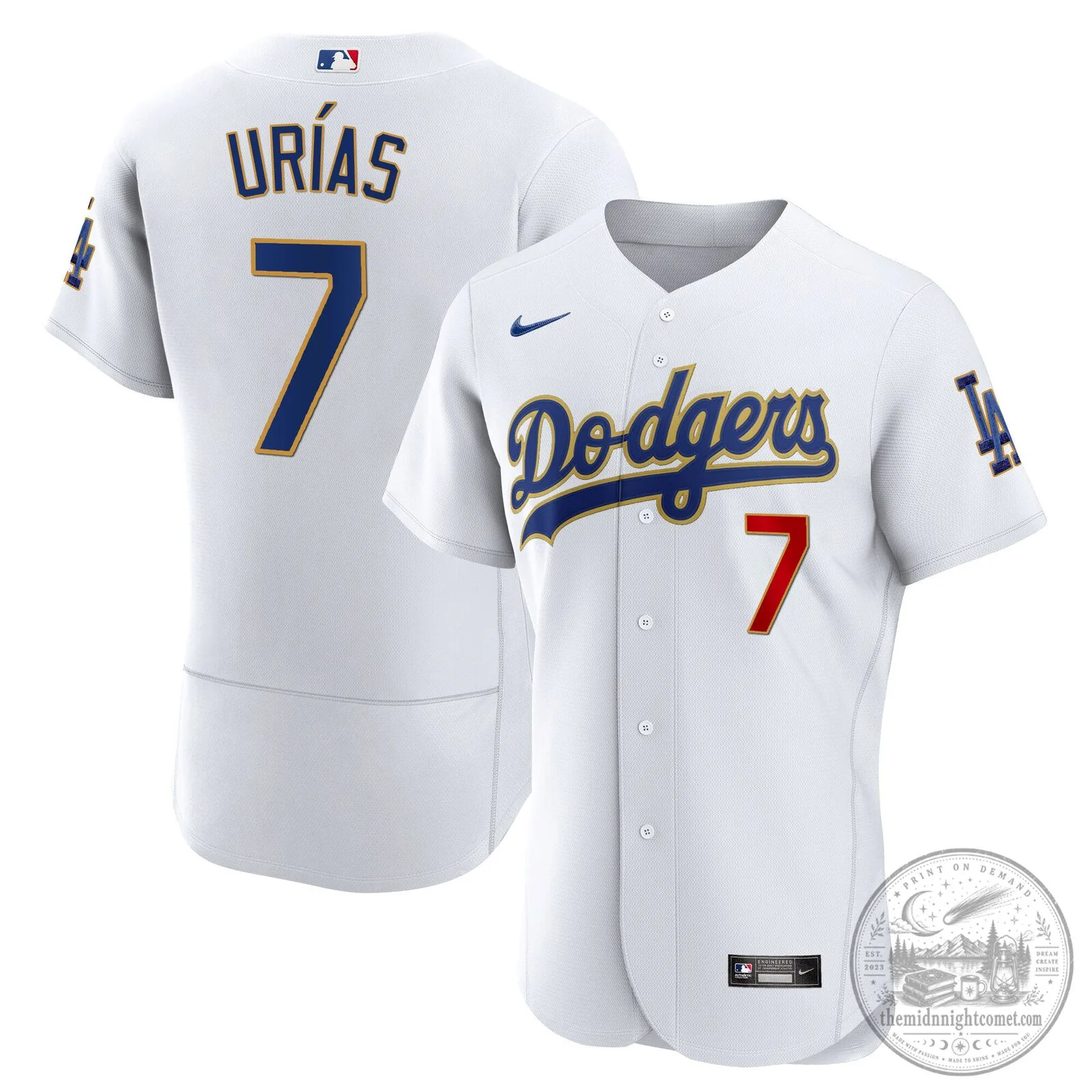 Shohei Ohtani White Jersey for Los Angeles Dodgers Supporters 68 Shohei Ohtani White Jersey for Los Angeles Dodgers Supporters