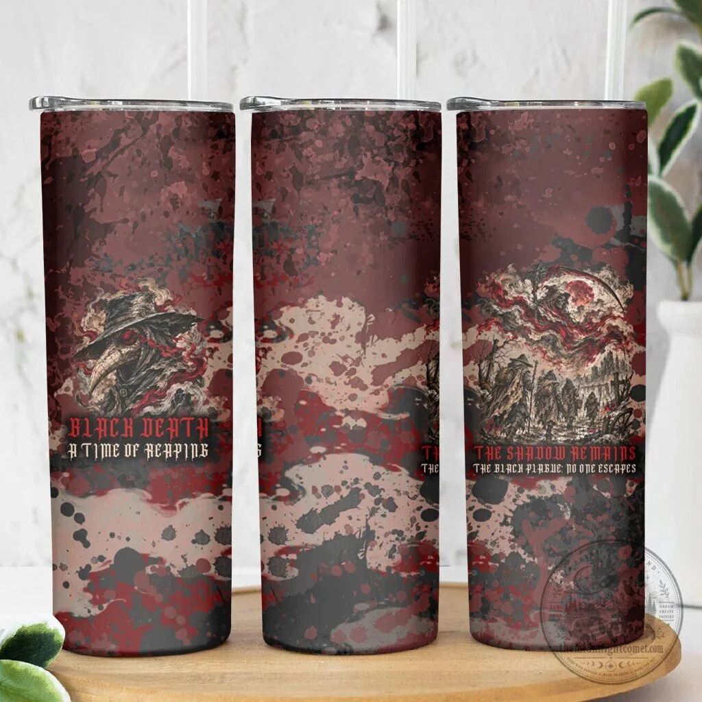 Black Death A Time of Reaping Grim Reaper Plague Doctor Gothic Horror Tumbler 8 Black Death A Time of Reaping Grim Reaper Plague Doctor Gothic Horror Tumbler