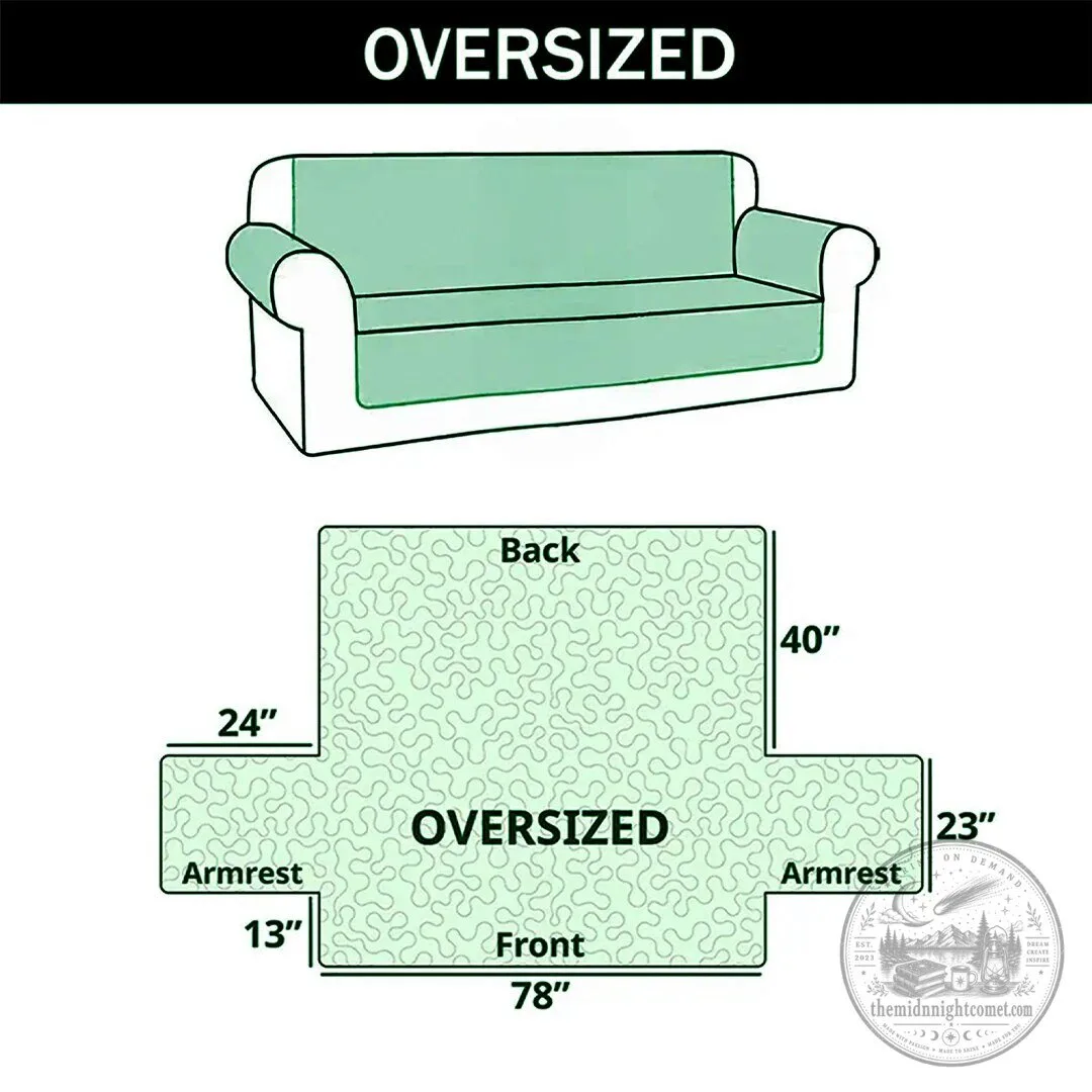 Stairway Santa Claus Christmas Holiday Quilted Sofa Cover 14 Stairway Santa Claus Christmas Holiday Quilted Sofa Cover