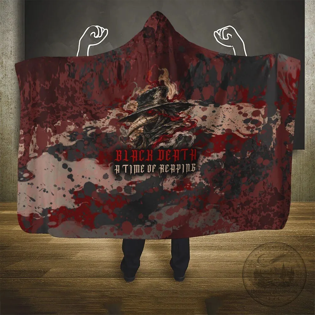 Black Death A Time Of Reaping Grim Reaper Plague Doctor Hooded Blanket 6 Black Death A Time Of Reaping Grim Reaper Plague Doctor Hooded Blanket