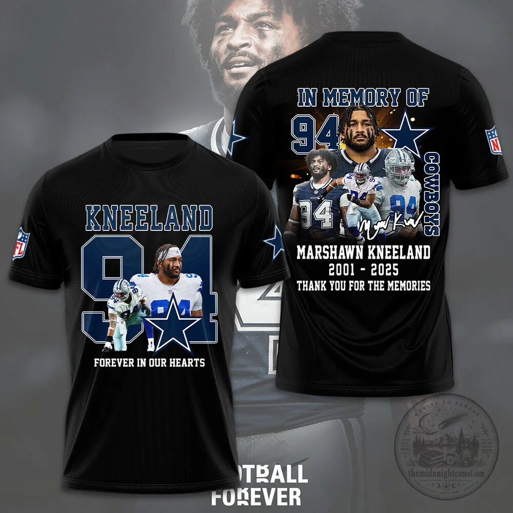 Marshawn Kneeland Dallas Cowboys In Memory Of 94 Football T-Shirt
