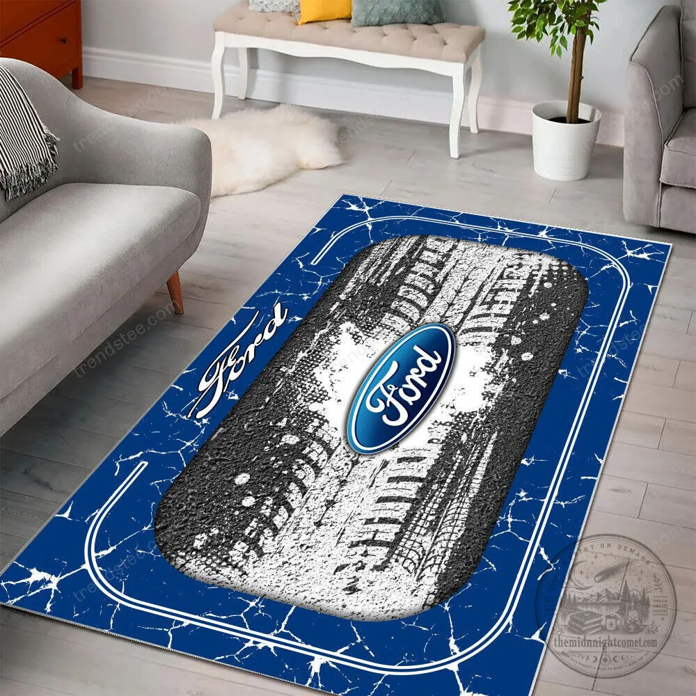 Ford Blue Tire Tread Logo Personalized Welcome Floor Mat 4 Ford Blue Tire Tread Logo Personalized Welcome Floor Mat