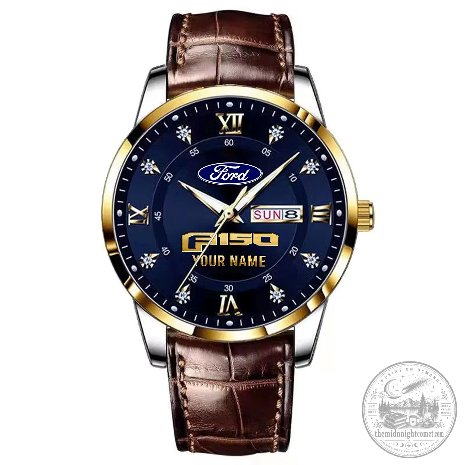Ford F-150 F Series Custom Name Men's Stylish Fashion Design Watch 12 Ford F-150 F Series Custom Name Men