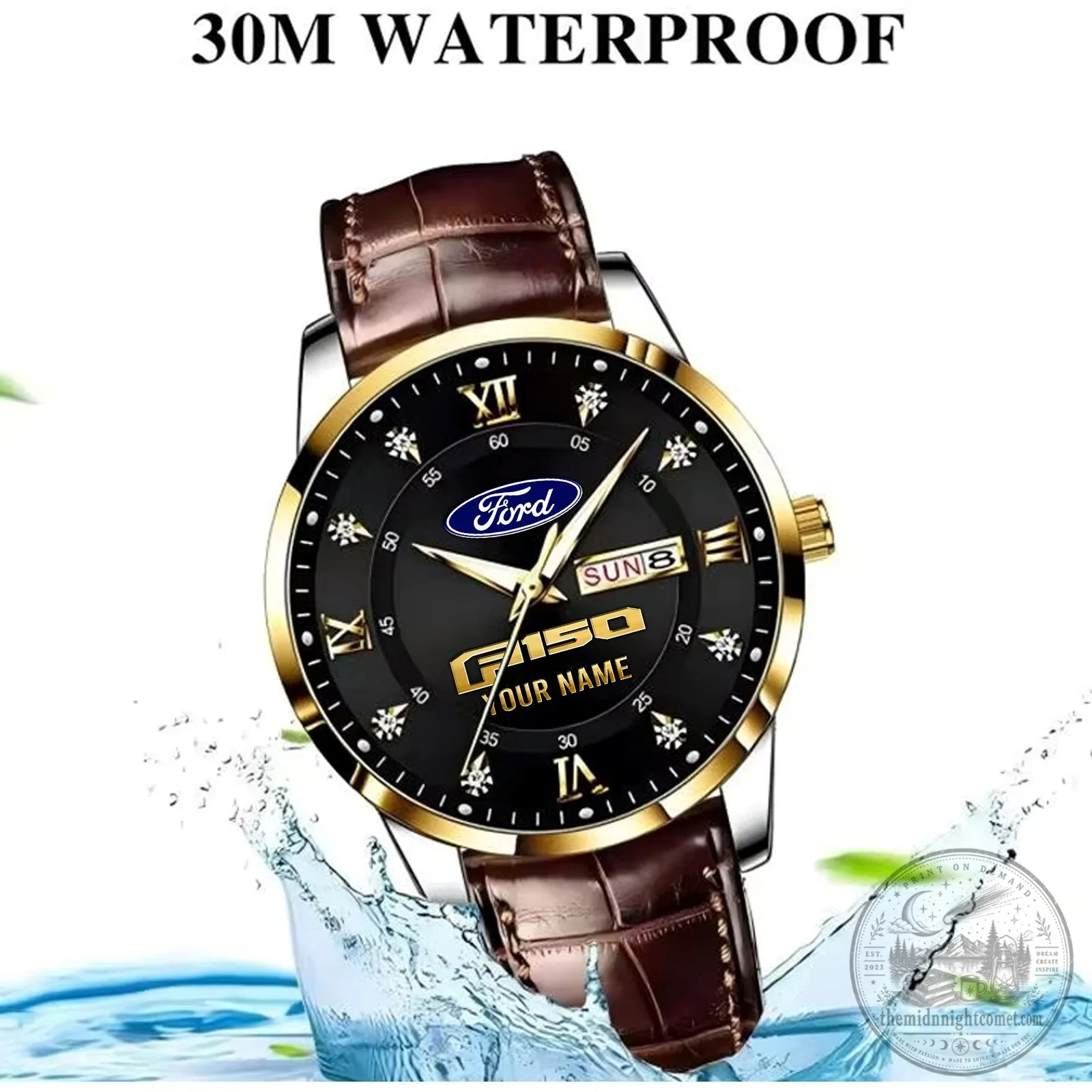 Ford F-150 F Series Custom Name Men's Stylish Fashion Design Watch 15 Ford F-150 F Series Custom Name Men