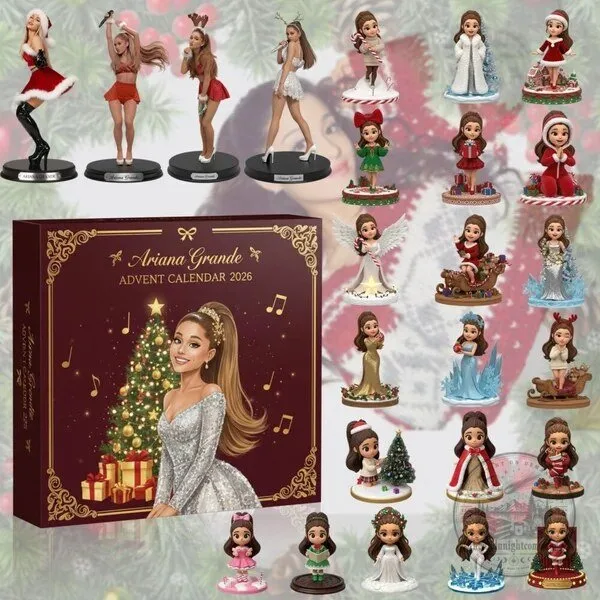 Ariana Grande Christmas Holiday Advent Calendar 2026 with 24 Collectible Figurines