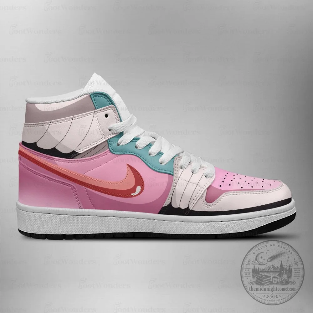 Pink Butterfree Pokemon Anime Character High Top Sneakers 4 Pink Butterfree Pokemon Anime Character High Top Sneakers