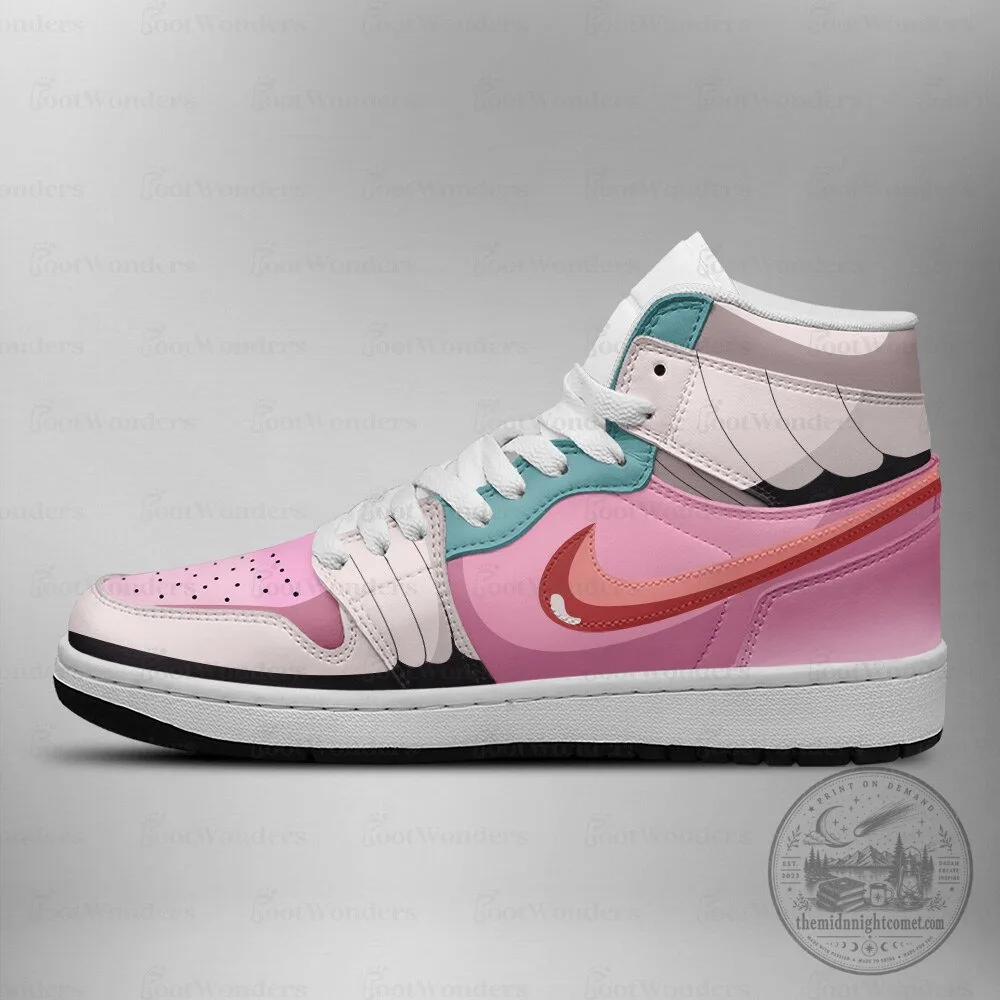 Pink Butterfree Pokemon Anime Character High Top Sneakers 5 Pink Butterfree Pokemon Anime Character High Top Sneakers