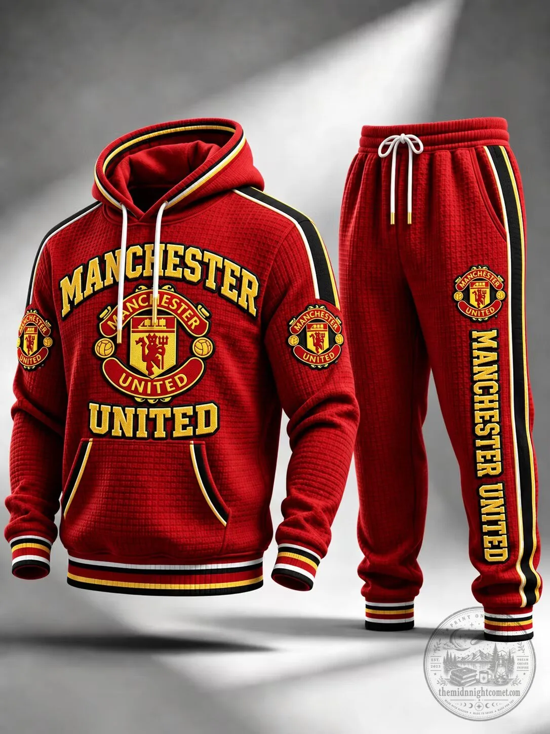 Manchester United Football Club Red Hoodie and Sweatpants Set