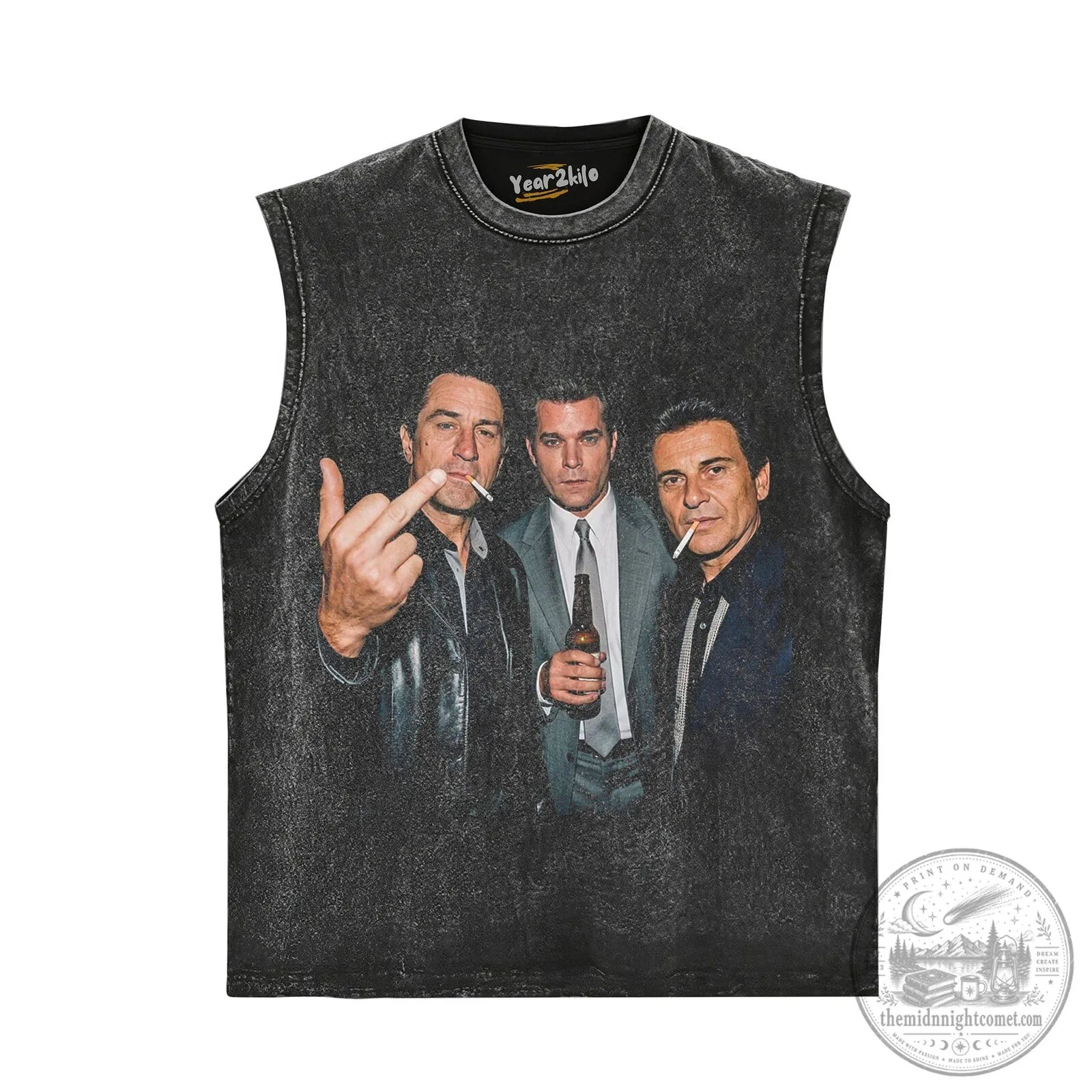 Goodfellas Movie Robert De Niro Ray Liotta Joe Pesci Vintage Washed T-Shirt 11 Goodfellas Movie Robert De Niro Ray Liotta Joe Pesci Vintage Washed T-Shirt