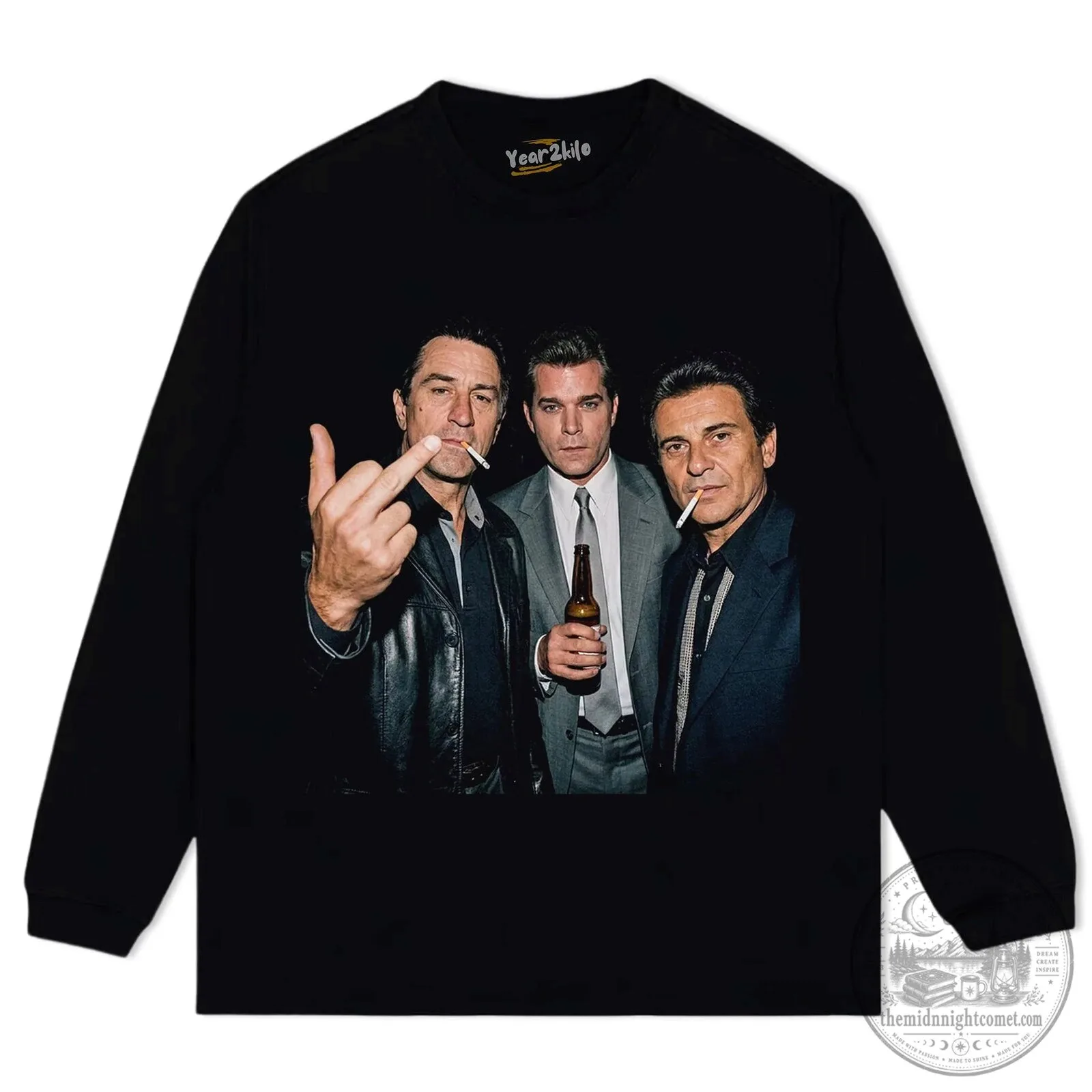 Goodfellas Movie Robert De Niro Ray Liotta Joe Pesci Vintage Washed T-Shirt 13 Goodfellas Movie Robert De Niro Ray Liotta Joe Pesci Vintage Washed T-Shirt