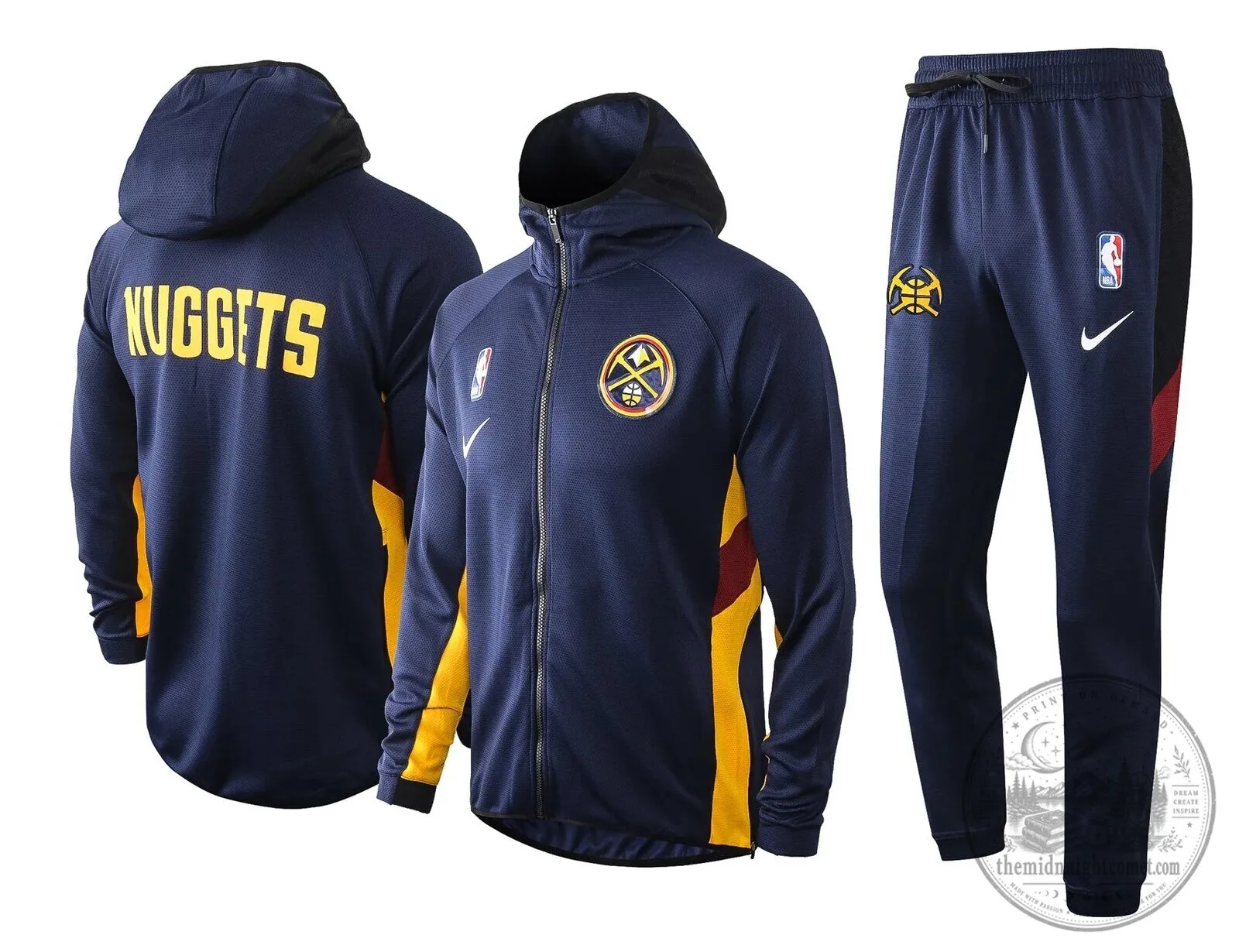 Holiday Crewneck Sweatshirt with Washington Commanders Ugly Christmas Sweater Design 6 Denver Nuggets NBA Therma Flex Training Hoodie and Sweatpants Set