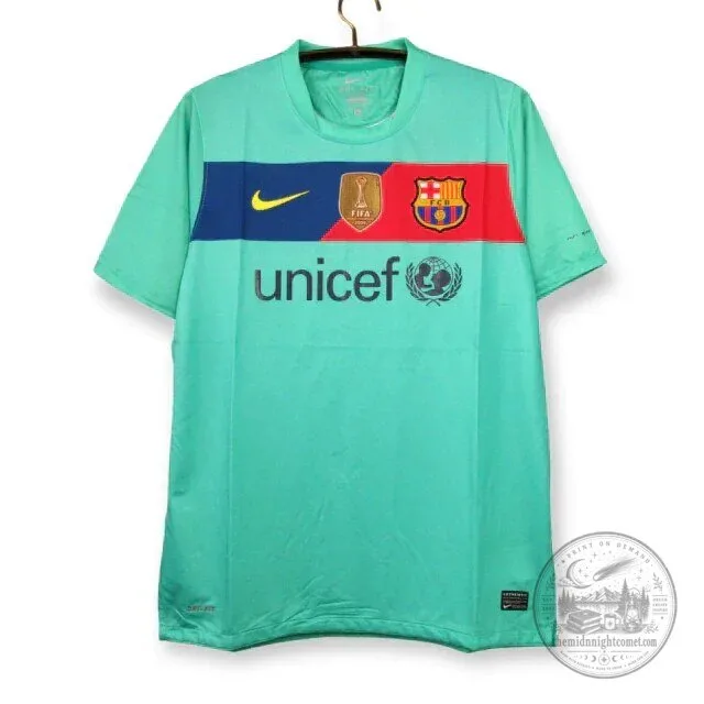 Barcelona Away 2010-2011 Retro Messi Number 10 Football Jersey
