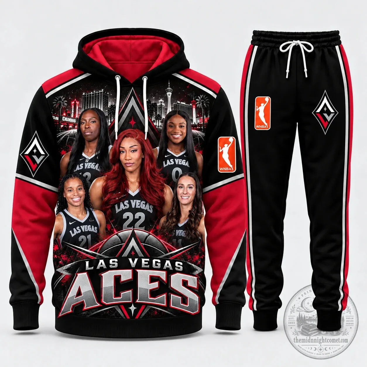 Las Vegas Aces Women's Basketball Team Fan Hoodie
