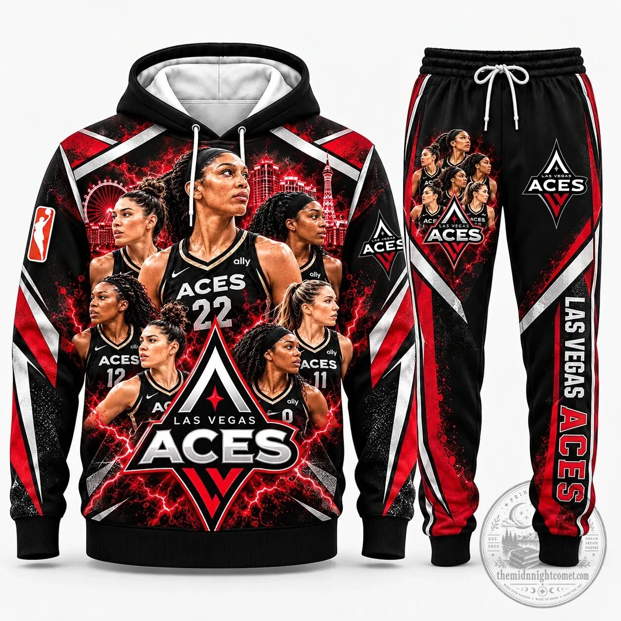 Las Vegas Aces Women's Basketball Team Fan Hoodie 6 Las Vegas Aces Women