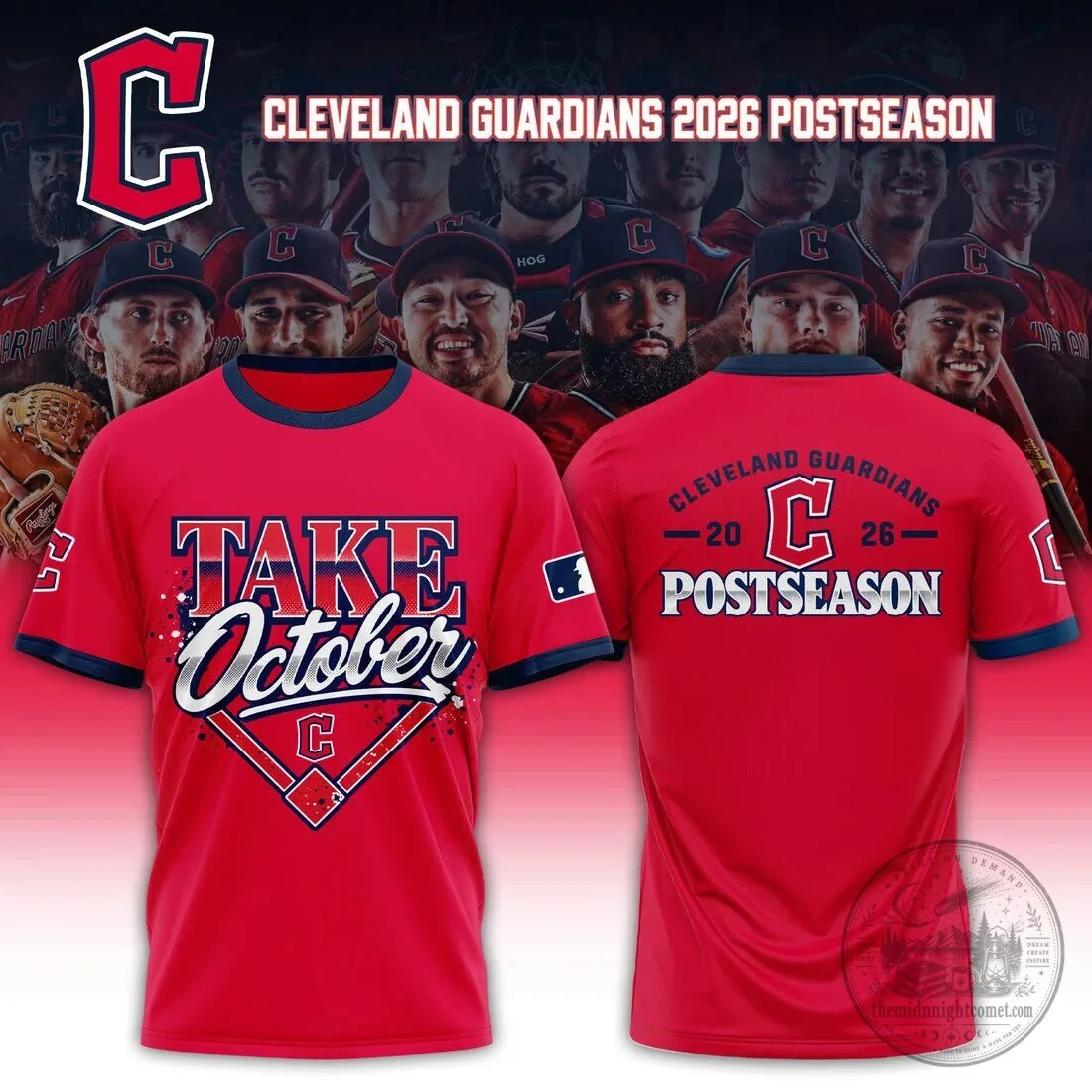 2026 Postseason Cleveland Guardians Take October Baseball Jersey