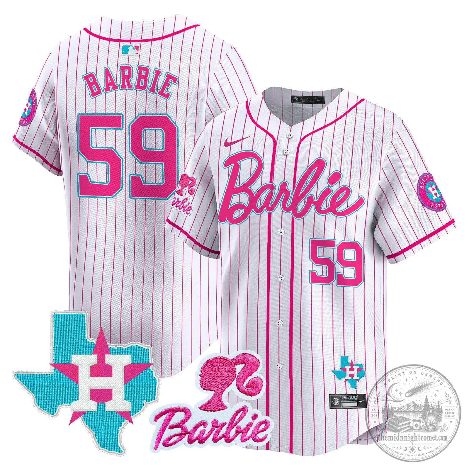 Dodge Ram Est 1900 Logo Performance Bomber Jacket 7 Barbie Houston Astros Baseball Pinstripe Jersey