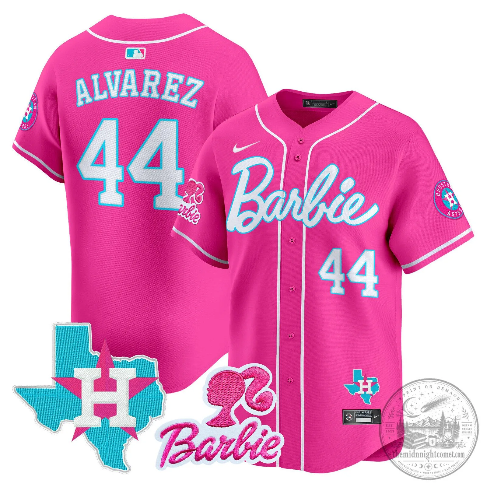 Barbie Houston Astros Baseball Pinstripe Jersey 73 Barbie Houston Astros Baseball Pinstripe Jersey