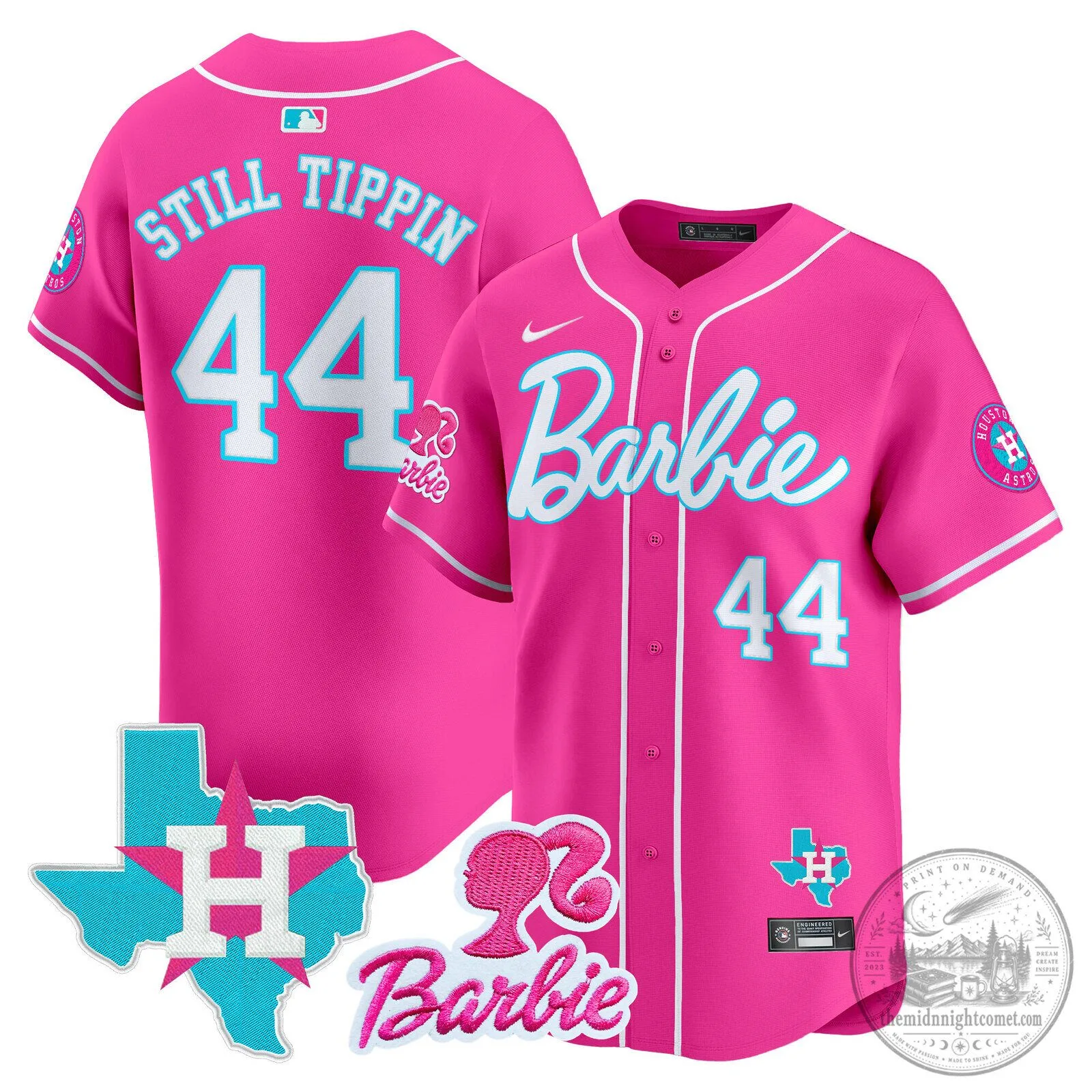 Barbie Houston Astros Baseball Pinstripe Jersey 77 Barbie Houston Astros Baseball Pinstripe Jersey