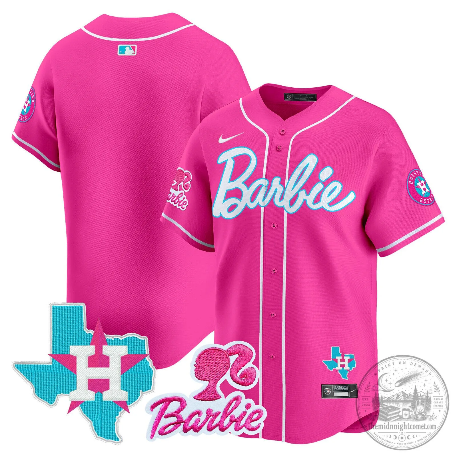 Barbie Houston Astros Baseball Pinstripe Jersey 79 Barbie Houston Astros Baseball Pinstripe Jersey