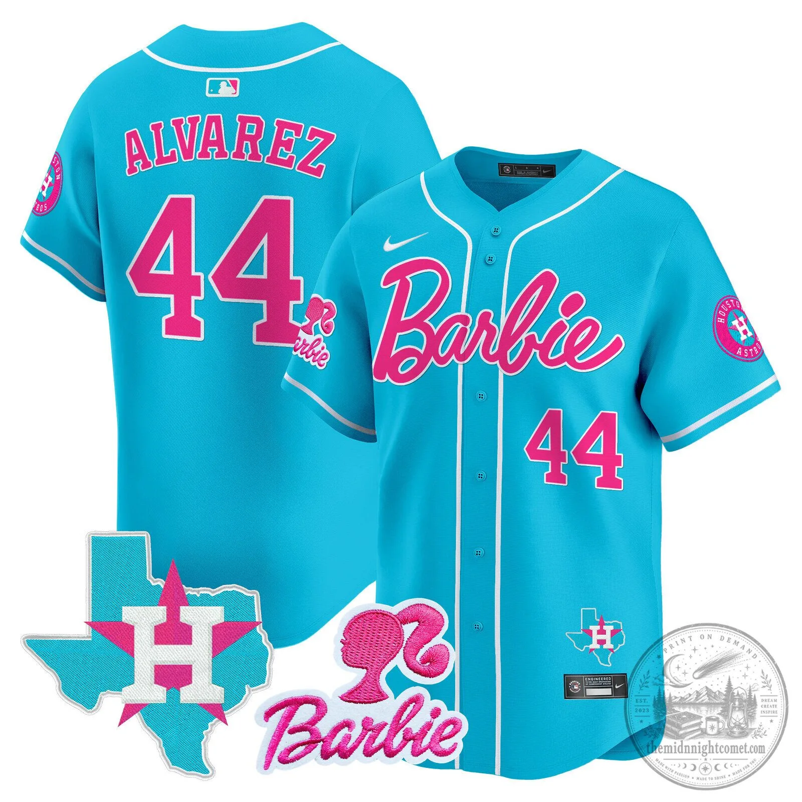 Barbie Houston Astros Baseball Pinstripe Jersey 83 Barbie Houston Astros Baseball Pinstripe Jersey