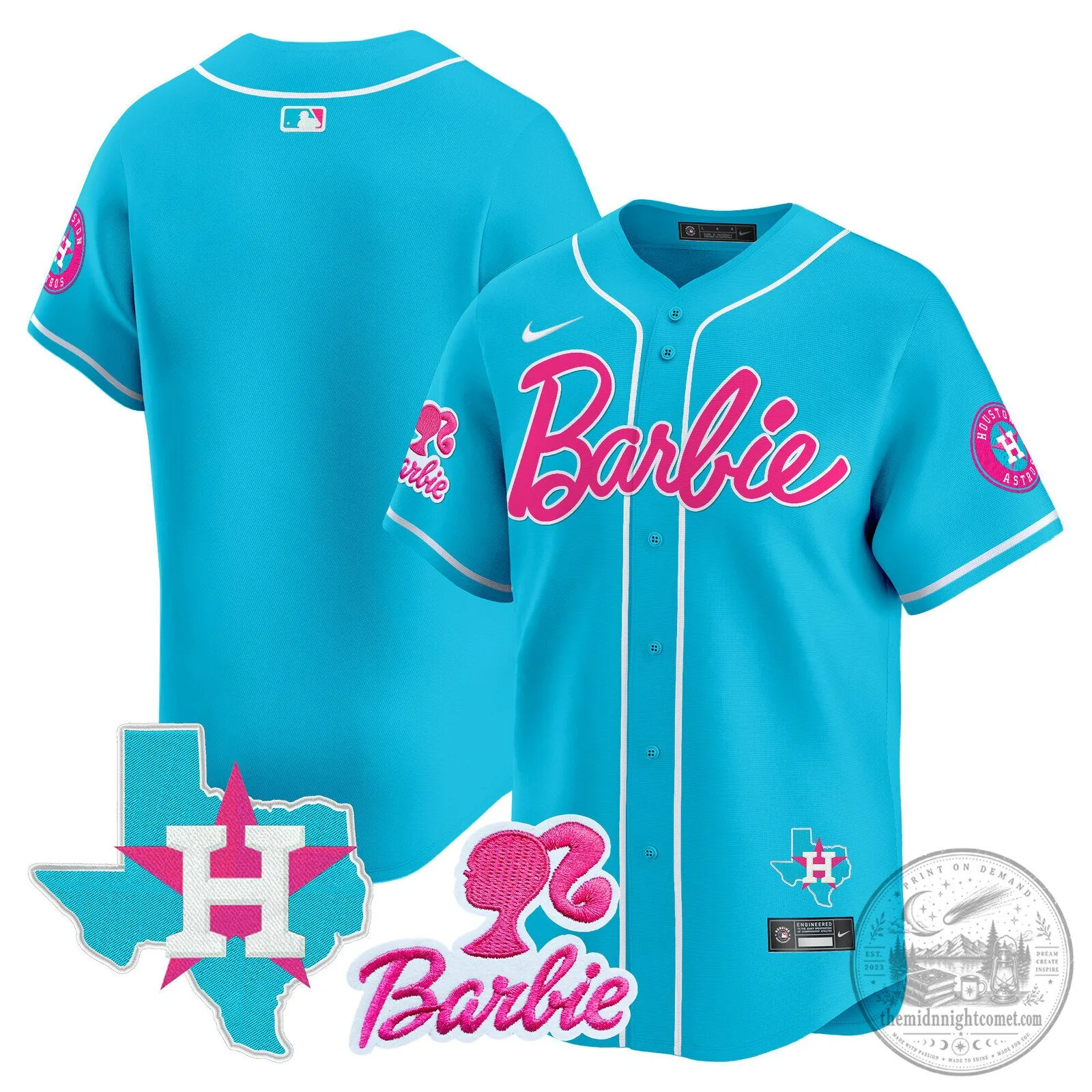 Barbie Houston Astros Baseball Pinstripe Jersey 89 Barbie Houston Astros Baseball Pinstripe Jersey